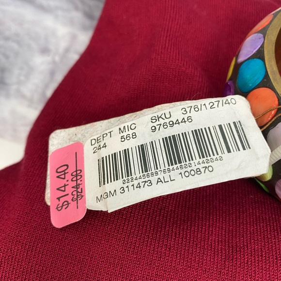 NWT Bras Enameled Rainbow Confetti Bracelet - Picture 4 of 5